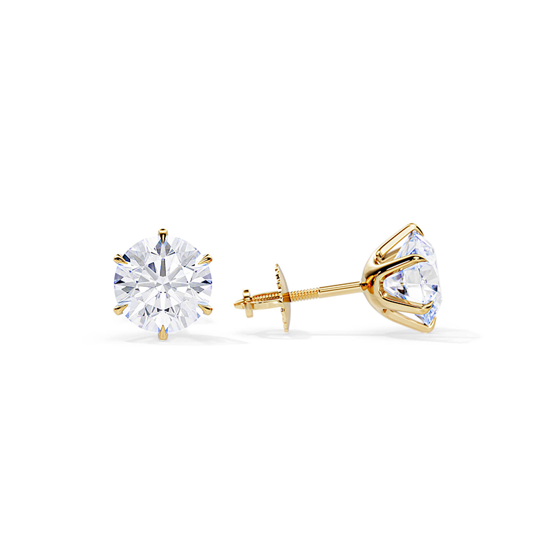 Boucles d'oreilles chic en or blanc